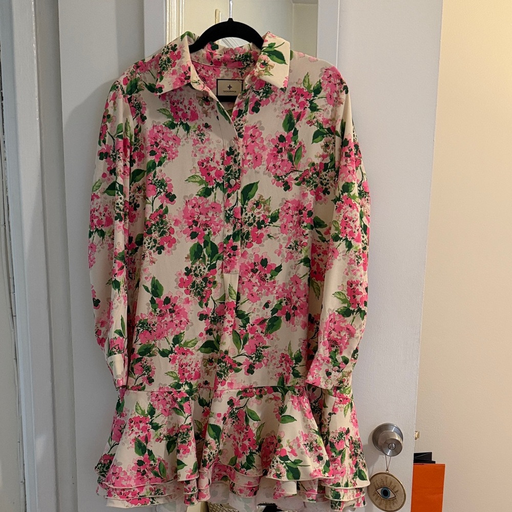 Tuckernuck Pink and Green Floral Dress